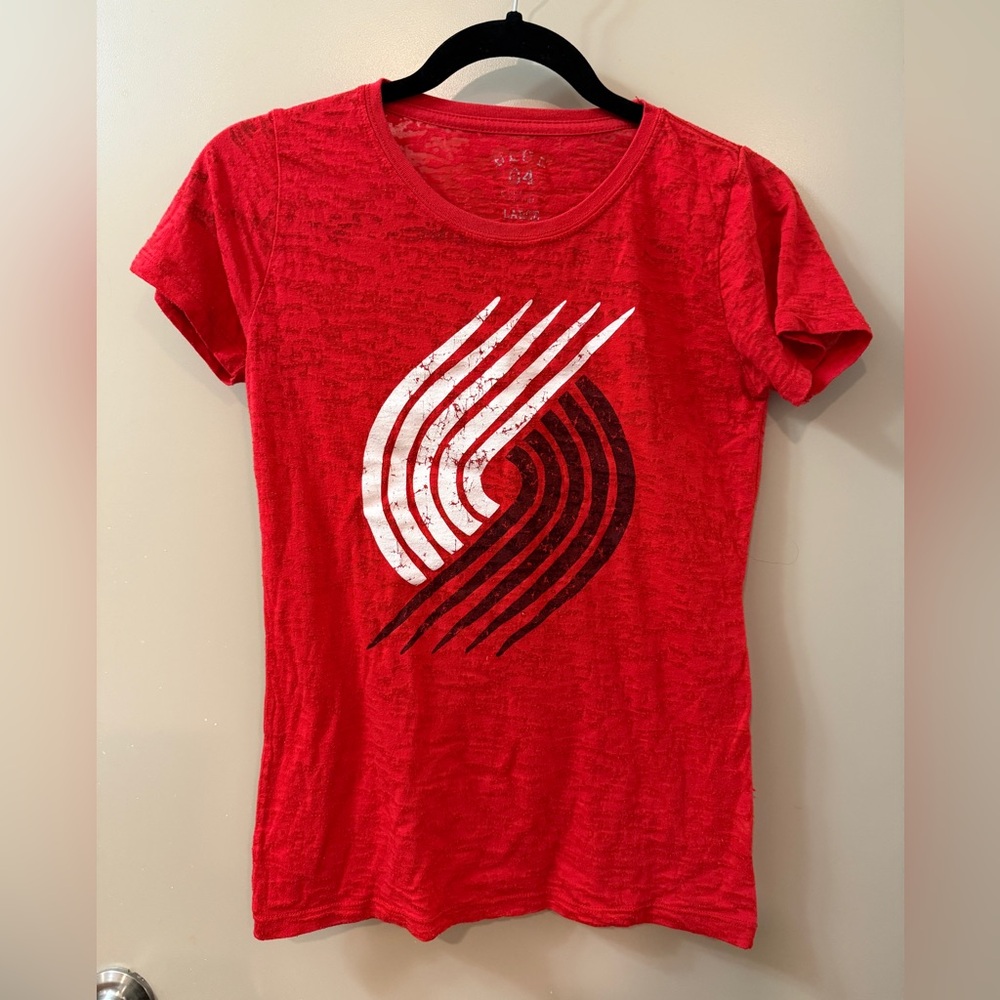 Red Portland Trailblazers Women's T-Shirt